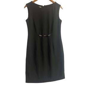 Warren Petites little black dress. Women’s size 6P with silver embellishments